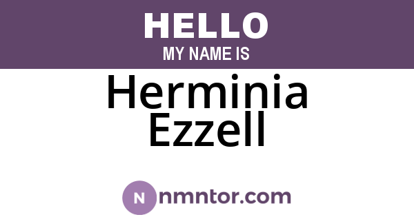 Herminia Ezzell