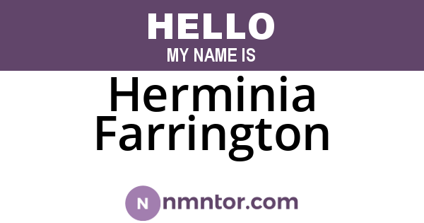 Herminia Farrington