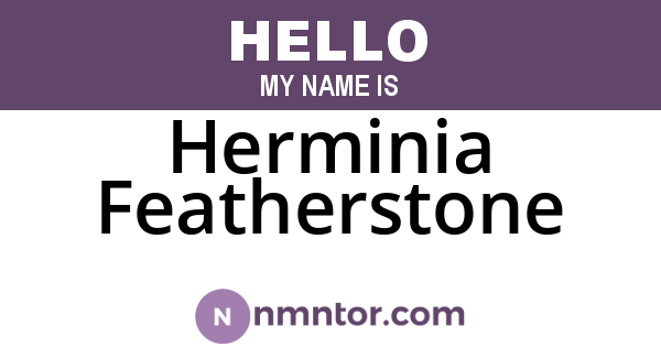 Herminia Featherstone