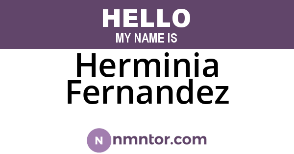 Herminia Fernandez