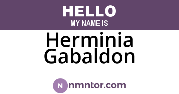 Herminia Gabaldon