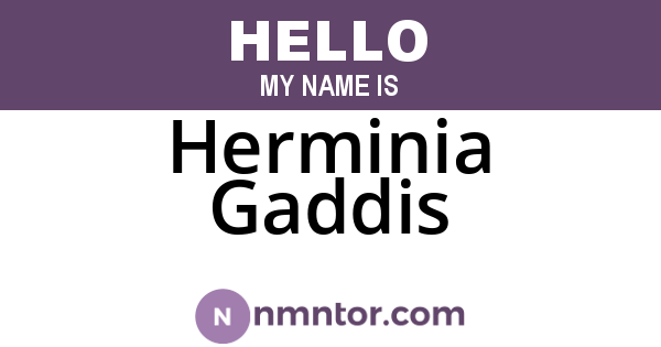 Herminia Gaddis