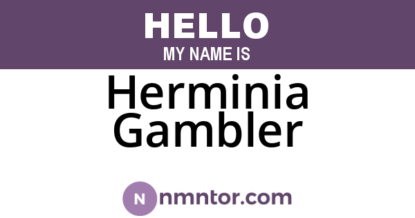 Herminia Gambler