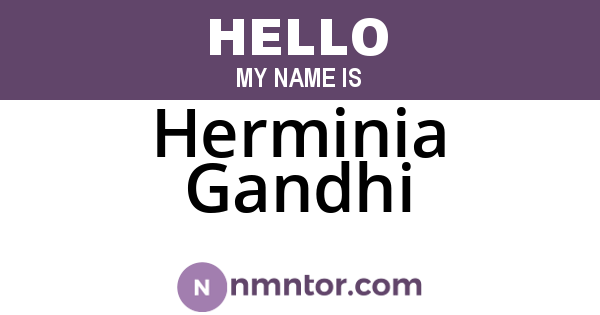 Herminia Gandhi