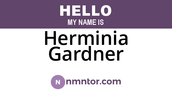 Herminia Gardner