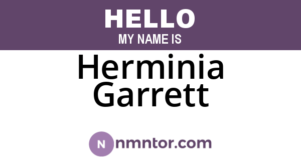 Herminia Garrett