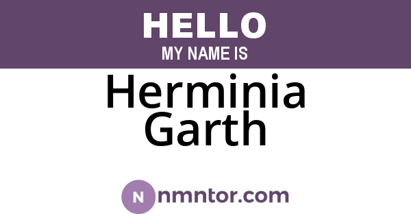 Herminia Garth