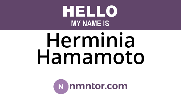 Herminia Hamamoto
