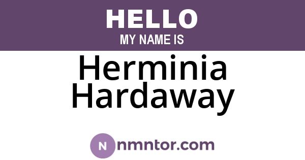Herminia Hardaway
