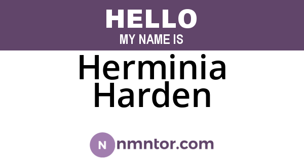 Herminia Harden