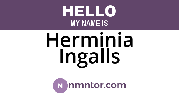 Herminia Ingalls