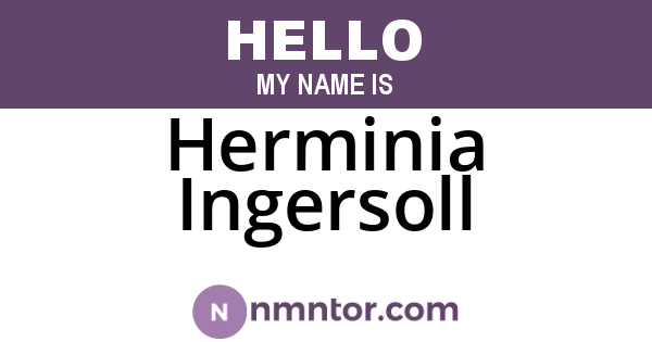 Herminia Ingersoll