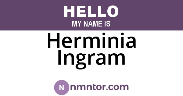Herminia Ingram