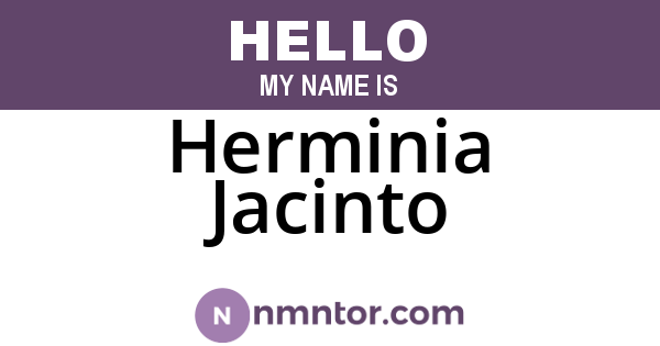 Herminia Jacinto