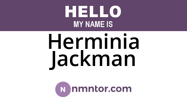 Herminia Jackman