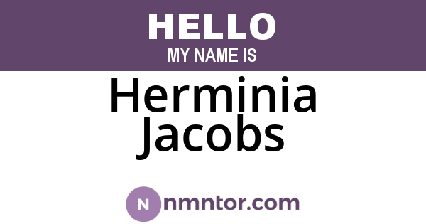 Herminia Jacobs