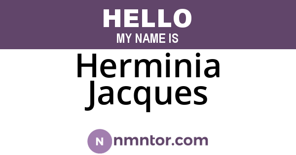 Herminia Jacques