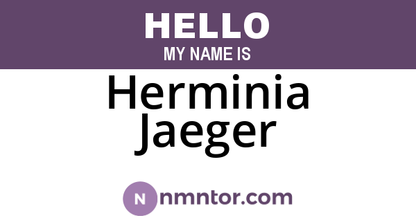 Herminia Jaeger