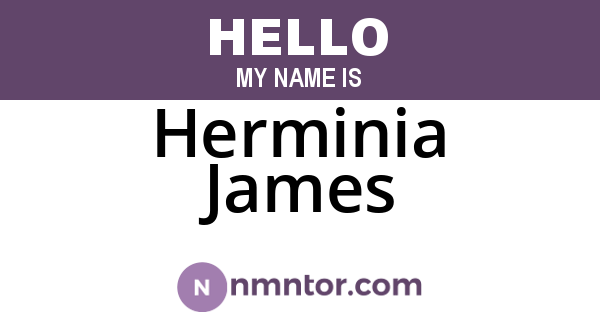 Herminia James