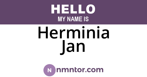 Herminia Jan