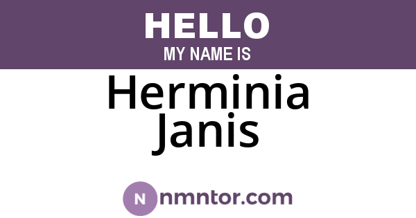 Herminia Janis