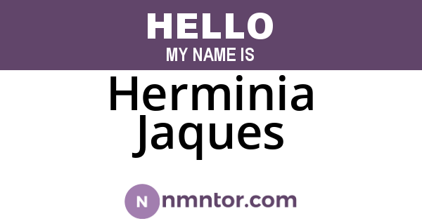 Herminia Jaques