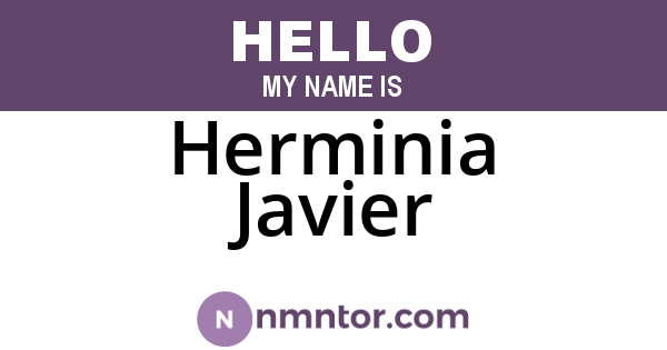 Herminia Javier