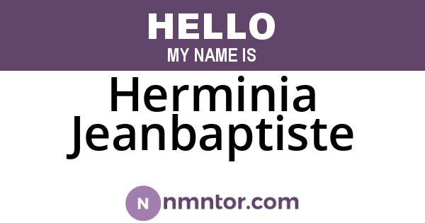 Herminia Jeanbaptiste
