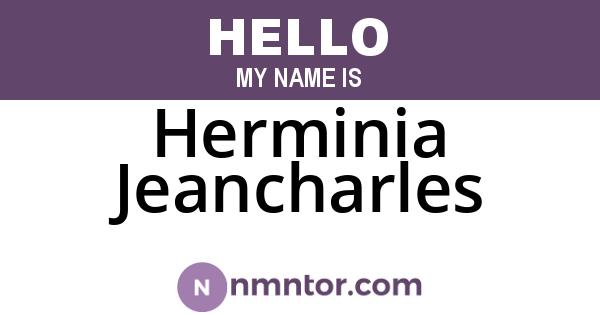 Herminia Jeancharles