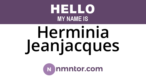 Herminia Jeanjacques
