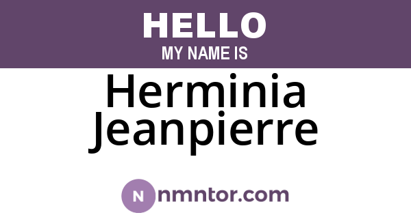 Herminia Jeanpierre