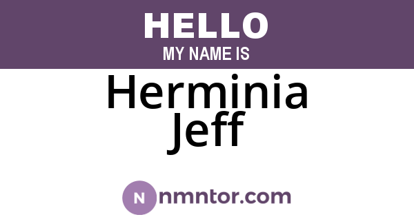 Herminia Jeff