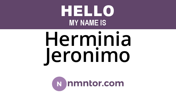 Herminia Jeronimo