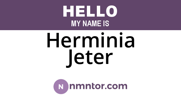Herminia Jeter