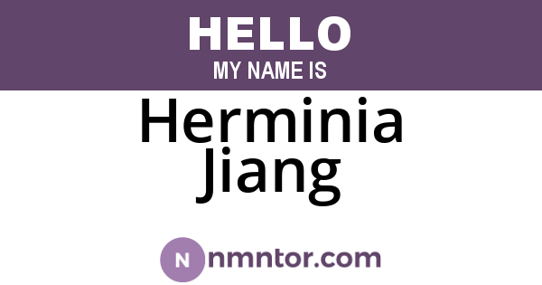 Herminia Jiang