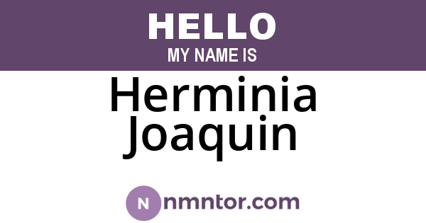 Herminia Joaquin