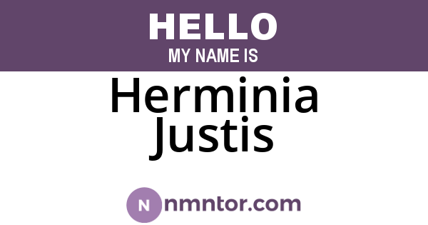 Herminia Justis