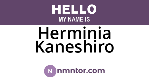 Herminia Kaneshiro