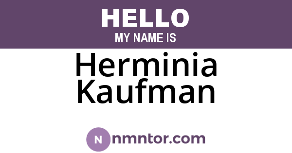 Herminia Kaufman
