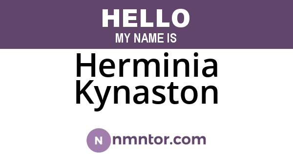 Herminia Kynaston