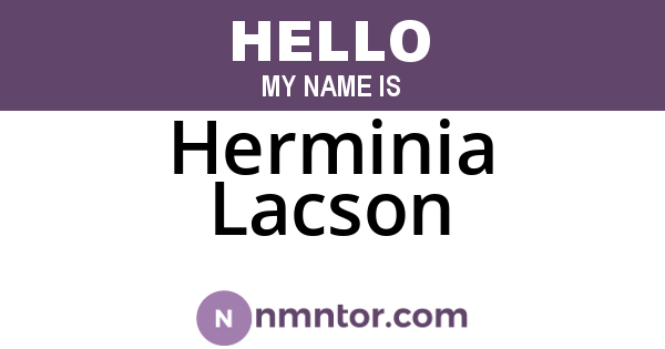 Herminia Lacson