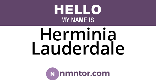 Herminia Lauderdale