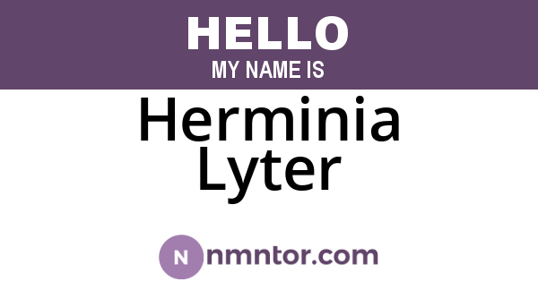 Herminia Lyter