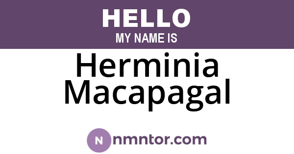 Herminia Macapagal