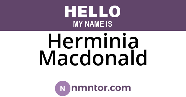 Herminia Macdonald