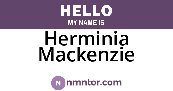 Herminia Mackenzie
