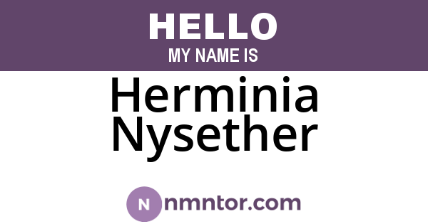 Herminia Nysether