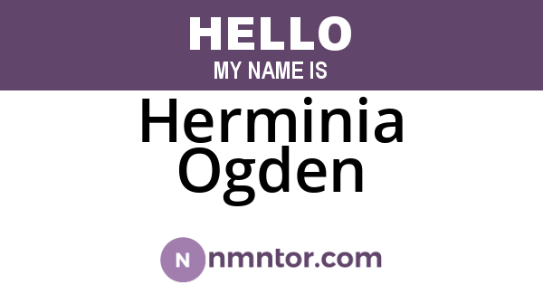 Herminia Ogden