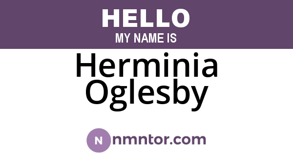 Herminia Oglesby