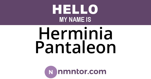 Herminia Pantaleon